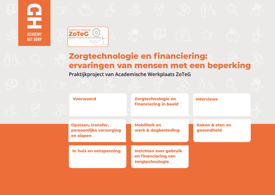 Zorgtechnologie en financiering: ervaringen van mensen met een beperking